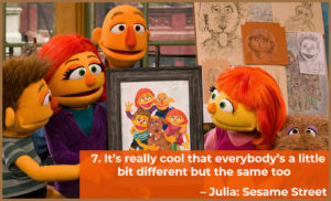 Julia's Autism Quote for Autism Awareness Week