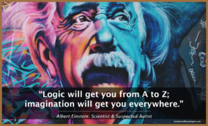 Einsteing Quote: Logic will get you from A to Z; Imagination will get you everywhere