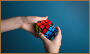 A Rubik's Cube being solved