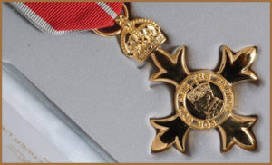 The OBE Award which is handed out as part of the New Years Honours