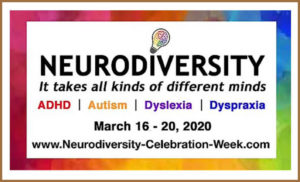 Neurodiversity Celebration Week sign