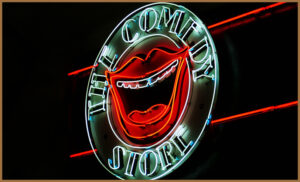 A sign for The Comedy Store