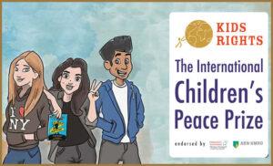The International Children's Peace Prize finalists in cartoon form