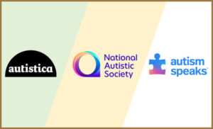 Logos from the major autism charities