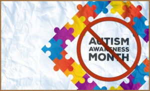 Autism Awareness Month Logo Crossed Out