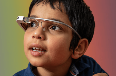 An Autistic Boy with eye tracking software